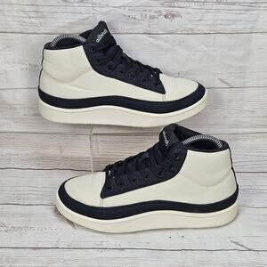 Allbirds Canvas Pacer Mid CPM Womens Size 7 SAMPLE Sneakers White / Black